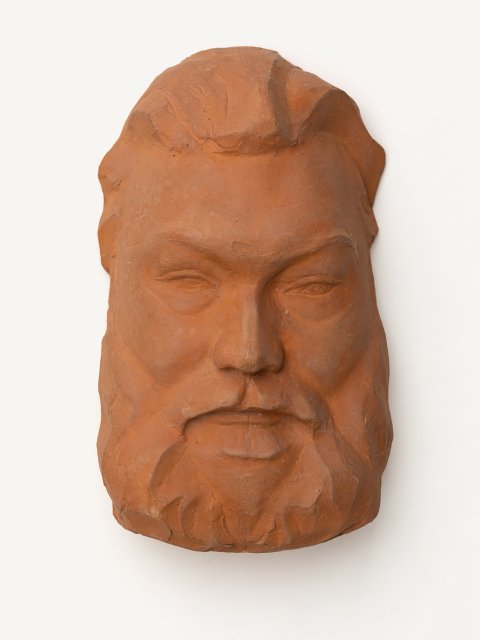 Maske Theodor Däubler, 1913 (1927 gebrannt)