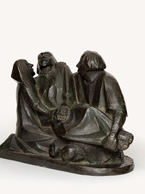 Gruppe aus drei Figuren (Der Tod, Sterben), 1925 (Guss zwischen 1930 und 1937)