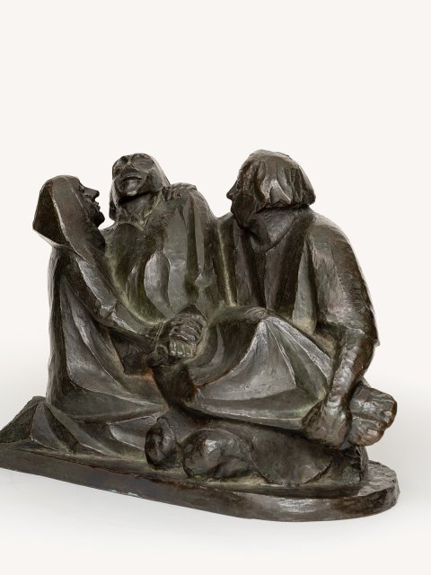 Gruppe aus drei Figuren (Der Tod, Sterben), 1925 (Guss zwischen 1930 und 1937)