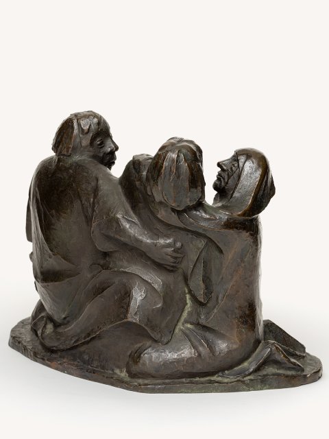 Gruppe aus drei Figuren (Der Tod, Sterben), 1925 (Guss zwischen 1930 und 1937)